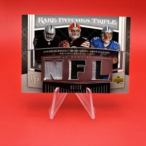 2007 UD Premier Rare Patches Triple #RR3-RQS J. Russell/ B. Quinn/ Stanton /25 - Picture 1 of 2