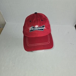 Budweiser Mütze verstellbarer Riemen hinten rot blauer Besatz Anheuser Busch - Bild 1 von 6