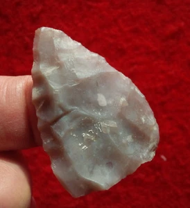 1-3/4" FLUTED PALEO BROWNS VALLEY NEBRASKA ARROWHEAD Authentic Indian Artifact - Picture 1 of 22