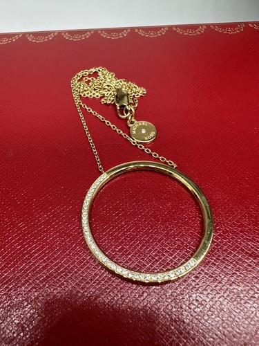 Collana con ciondolo cerchio aperto in cristallo Michael Kors