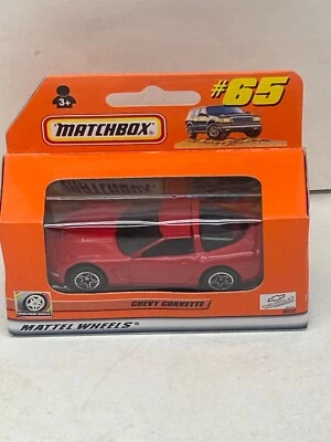 1999 MATCHBOX SUPERFAST #65 RED CHEVY CORVETTE NEW IN BOX - Image 1 of 4