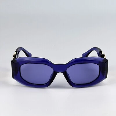 Versace Men Sunglasses Purple Violet Oval VE4425U MEDUSA BIGGIE 54191A NEW - Image 1 of 4