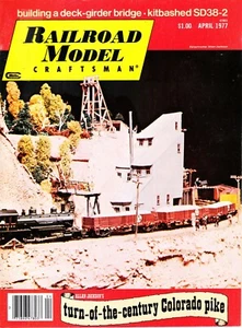 RAILROAD MODEL CRAFTSMAN 4/77 COLORADO NARROW GAUGE LAYOUT SD38-2, DECK-GIRDER, - Imagen 1 de 2