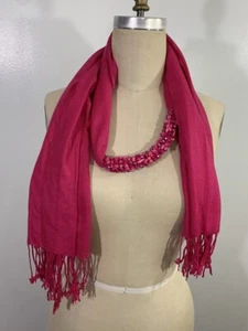 Cashmere Scarf Beaded  - Picture 1 of 5