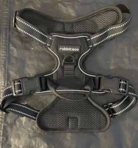 Rabbitgoo's Dog Harness, No-Pull Pet Harness with 2 Leash Clips, Medium, Black M - Picture 1 of 6