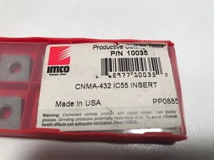 Imco CNMA 432 IC55 Insert - PACK OF 10 - Cutting Inserts   PP0885  - Picture 1 of 2
