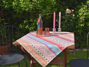Tablecloth Provence cotton 85x85 cm colorful with flower motifs from France - Picture 1 of 4