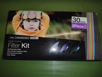 Vivitar multi coated filter kit 3 piece 30mm new - Image 1 of 3