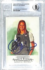 2009 Allen & Ginter CAT OSTERMAN Olympics Softball Signed Card #290 BAS Slabbed
