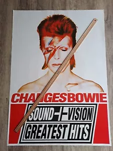 VINTAGE POSTER David Bowie Sound + Vision Store Promo (1990) 985x700 NM RARE - Picture 1 of 6