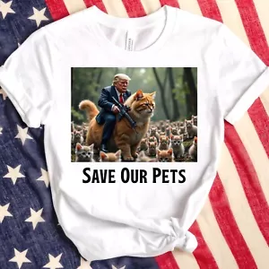 Trump Save Our Pets Shirt, Save our Cats Shirt, Trump Debate Shirt - Picture 1 of 3