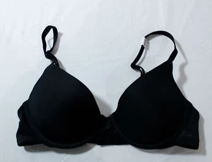 Victoria's Secret PINK Women's Wear Everywhere T-Shirt Bra AC2 Black Size 34B - Picture 1 of 3