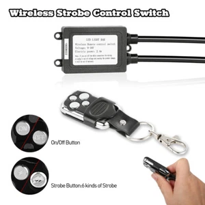 Wireless Remote Control ON/Off Switch Strobe For LED Work Light Bar Off Road ATV - Picture 1 of 7