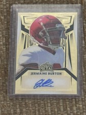 2023 Leaf Metal Draft Autograph Auto Gold Prismatic 1/1 Jermaine Burton Tide UGA