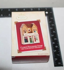 2002 Hallmark Keepsake Clara's Hallmark Store - Club Edition Ornament - Picture 1 of 11