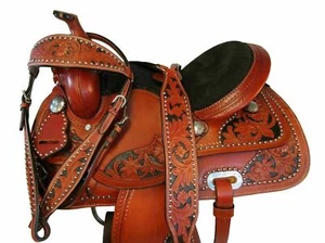 Premium Western Horse Pleasure Saddle Riding/Showman Saddle 14" -17" A+ Quality - Picture 1 of 11