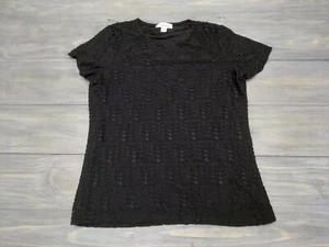 Calvin Klein Women's Blouse Shirt Small Black Designer Top Casual Work CK - Picture 1 of 8