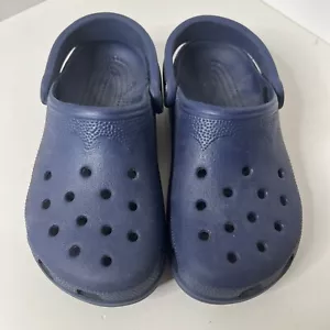 Original Classic Crocs BLUE NAVY Clogs W 4-5 (XS) Big Kid/ Small Adult - Picture 1 of 9