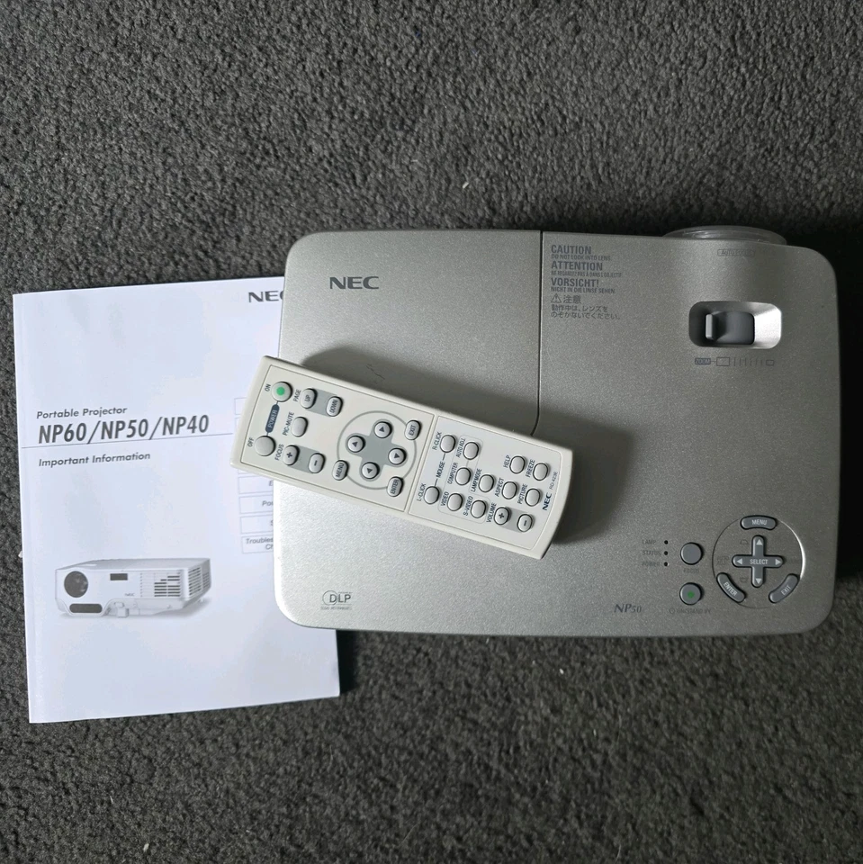 NEC NP50 DLP Projector with Remote - Image 1 of 4