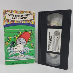 You're In The Super Bowl Charlie Brown Peanuts NFL Shell VHS Video Tape 1993 VTG - Picture 1 of 4