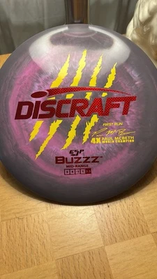 Discraft Paul McBeth 1st Run 4 Claw Grey To Pink Transitional Collect Bag Kept - Image 1 of 2