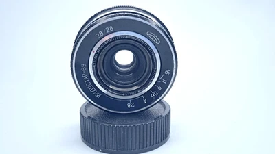 Soviet Lens INDUSTAR-69 f2.8/28mm, mount M39, for Chaika wide-angle lens 💙💛 - Image 1 of 4