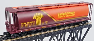 Walthers RTR 910-7192 HO 59' Cylindrical Hopper Saskatchewan Grain SKNX 397165 - Picture 1 of 3