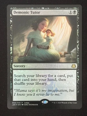 1x MTG Demonic Tutor (J20, Foil) - Judge Promos (JDG) #4 - Magic the Gathering - Image 1 of 2