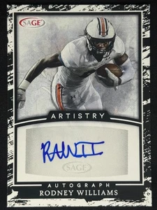 RODNEY WILLIAMS 2022 SAGE Artistry Rookie RC Auto #A-RW2 | UT-Martin - Bild 1 von 2