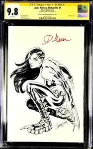 Laura Kinney Wolverine #1 CGC 9.8 (NM/M) JSC Sketch Campbell Signed Dafne Keen - Picture 1 of 2