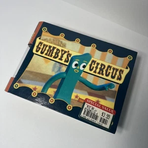 Rare Out Of Print Vintage Gumby's Circus Book & Figurine By Holly Harman 2000 - Bild 1 von 6