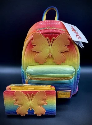 2 Piece Set Loungefly Backpack AND Wallet Dolly Parton Butterfly Dollywood - Image 1 of 4