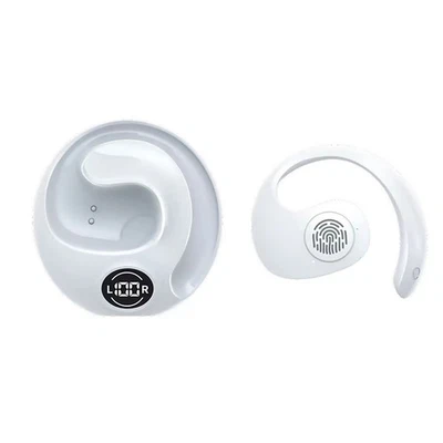 Ear Hook Bluetooth 5.3 Headset Earphones Earbuds Stereo Bass Headphones IPX5 - Image 1 of 4