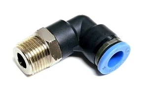 SPC PL 3/8-N03U, Swivel Male Elbow, 3/8" Hose OD X 3/8" NPT Male, USA - Picture 1 of 1