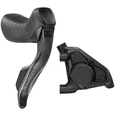 SRAM Rival E1 AXS Hydraulic Shift-Brake Levers with Calipers. Flat Mount - Image 1 of 3