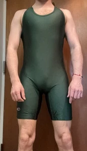 Cliff Keen Green Wrestling Singlet Medium M - Picture 1 of 7