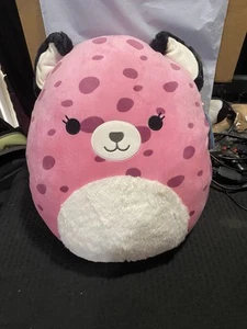 Squishmallow Jalisco Pink Leopard 16 inch Kelly Toys NWT Fuzzy Belly Plush Stuff - Picture 1 of 4