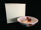 T1624 Japanese Pottery Tea Ceremony Bowl Cup Chawan Vintage Matcha Signed Box