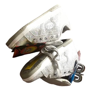 NEW With Tag Tool Silver Glitter HEELYS SKATES SPLIT / 770973 Size YTH 5 - Picture 1 of 8