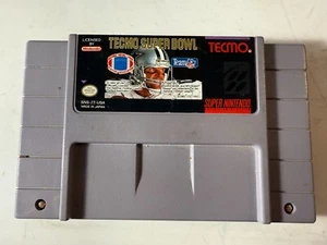 Tecmo Super Bowl Super Nintendo SNES Tested Cartridge - TESTED - Picture 1 of 3