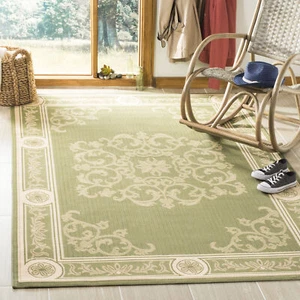 Safavieh Indoor / Outdoor Olive / Natural Area Rugs - CY2914-1E06 - Picture 1 of 10