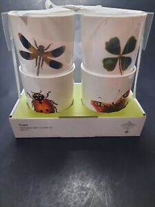 John Derian for Target Cup Set - Insect Print 2019 **BRAND NEW**