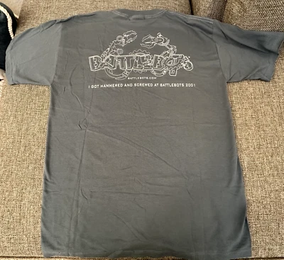 BattleBots Vintage T-Shirt Mens Large from Treasure Island in 2001 Vintage - New Foto 1 de 4