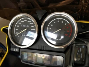 Per Bmw R 1100 GS Anelli in alluminio lucidato per il quadro strumenti 2 pezzi - Picture 1 of 10