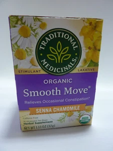 Traditional Medicinals Smooth Move SENNA CHAMOMILE Tea 16 Tea Bag - Picture 1 of 3