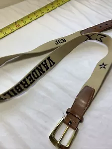 Torino SIGMA CHI VANDERBILT UNIVERSITY JCB Size 44 Stitched Web Belt BT127 - Picture 1 of 10