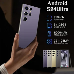 2025 Unlocked Smartphone Android S24 Ultra 5G Cell Phones Phones 8+256GB Gift - Afbeelding 1 van 26