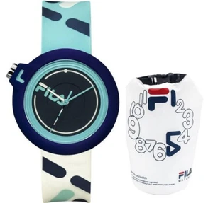 Orologio FILA Puffy In Gomma Silicone Turchese Bianco + Sport Bag Regalo - Foto 1 di 1