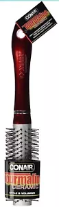 Conair Brush Tourmaline Ceramic Round Brush, Red, Medium, 1 ea - 2 Pack - Picture 1 of 3