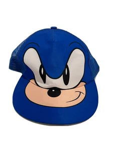 Sonic The Hedgehog Blue Cap Snap Closure Hat Animation Novelty New Australian - Picture 1 of 7